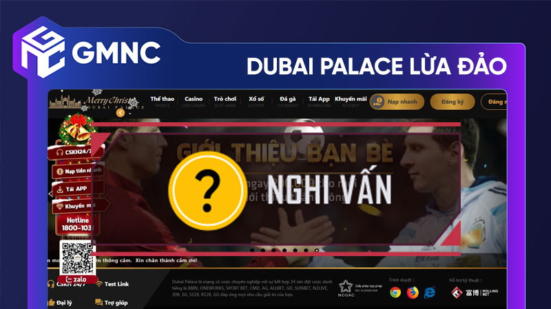 Dubai Palace Lừa Đảo - Chiêu Trò Gian Lận Trong Cá Cược