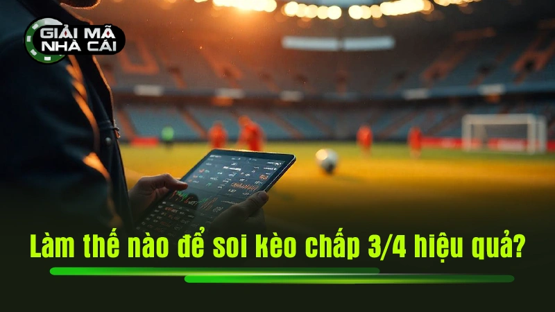 Làm thế nào để soi kèo chấp 3/4 hiệu quả?