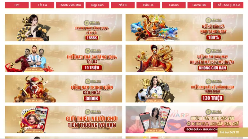 Ưu đãi nổi bật do nhà cái tổ chức dành cho thành viên