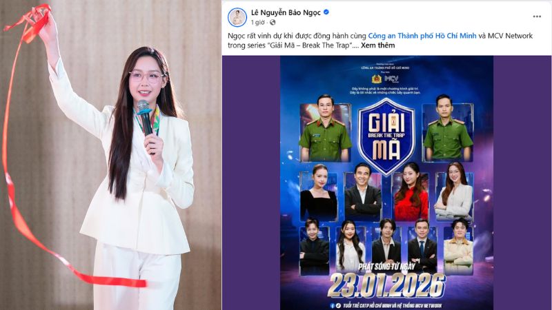 Rõ ràng Hoa Hậu Bảo Ngọc cố tình mượn GMNC để tạo đà cho show mới