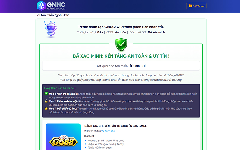 Nếu link anh em check mà không có tại GMNC, hãy cẩn thận vì khả năng đó là link giả mạo