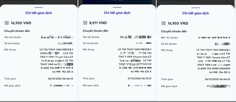 Giao dịch chuyển khoản lừa đảo “bớt 3 con số”