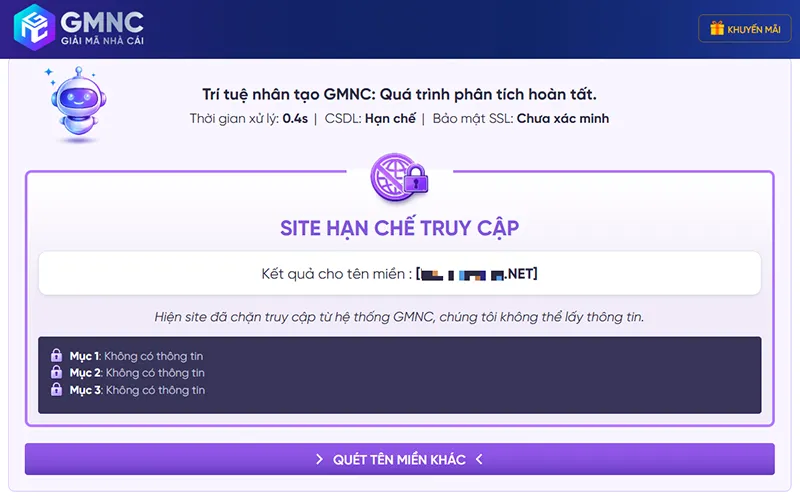 Trạng thái Tím khai tử link lừa đảo, bảo vệ thông tin người chơi