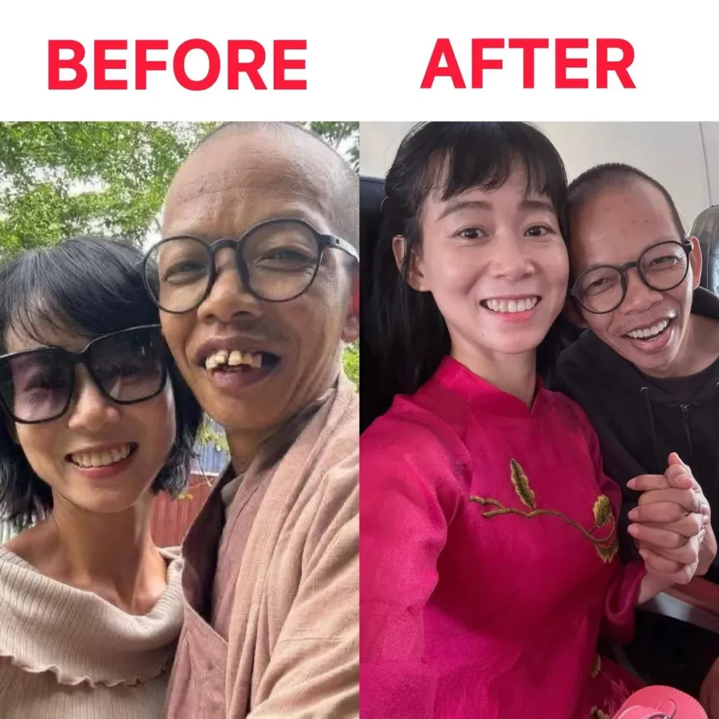 Ông Trần Minh Thành (pháp danh Nhuận Đạt) đã hoàn tục và sau đó đăng ký kết hôn.