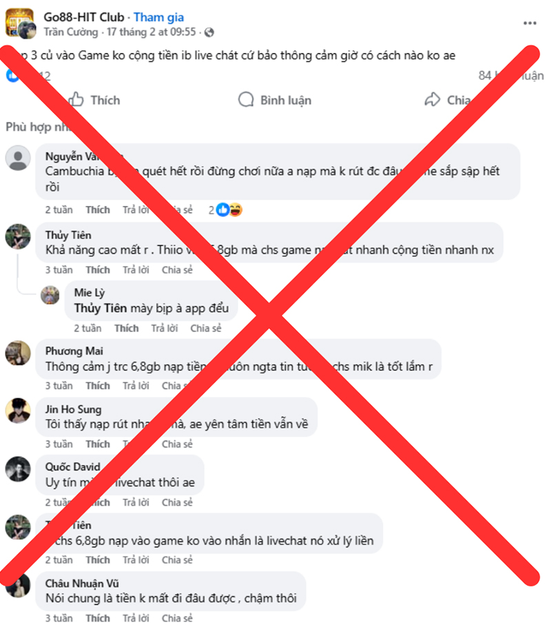 Trường hợp phốt nạp không được và cho seeding điều hướng sang trang khác