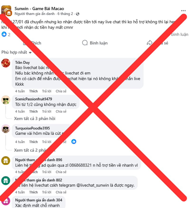 Không cần biết là phốt ảo bêu rếu brand hay là thật, bọn xấu vẫn muốn câu kéo lừa tiền