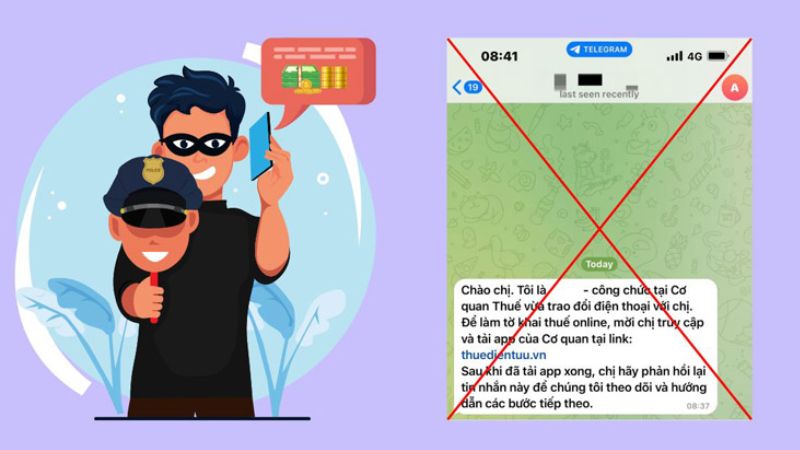 So sánh trang web thật và trang web giả mạo có địa chỉ tên miền sai lệch