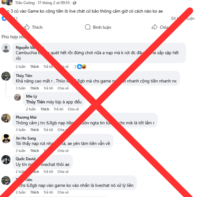 Ngay dưới bài ảo không hình chứng minh là vô số bình luận tiêu cực