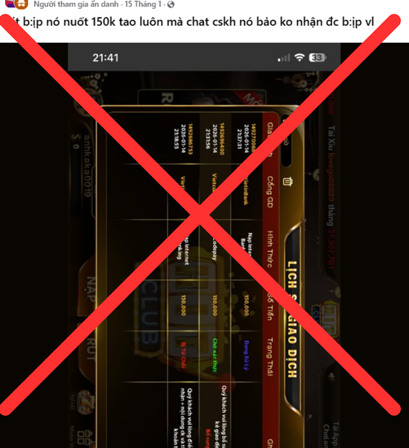 Cần tỉnh táo xem kỹ font chữ, màu sắc để xác định phốt ảo